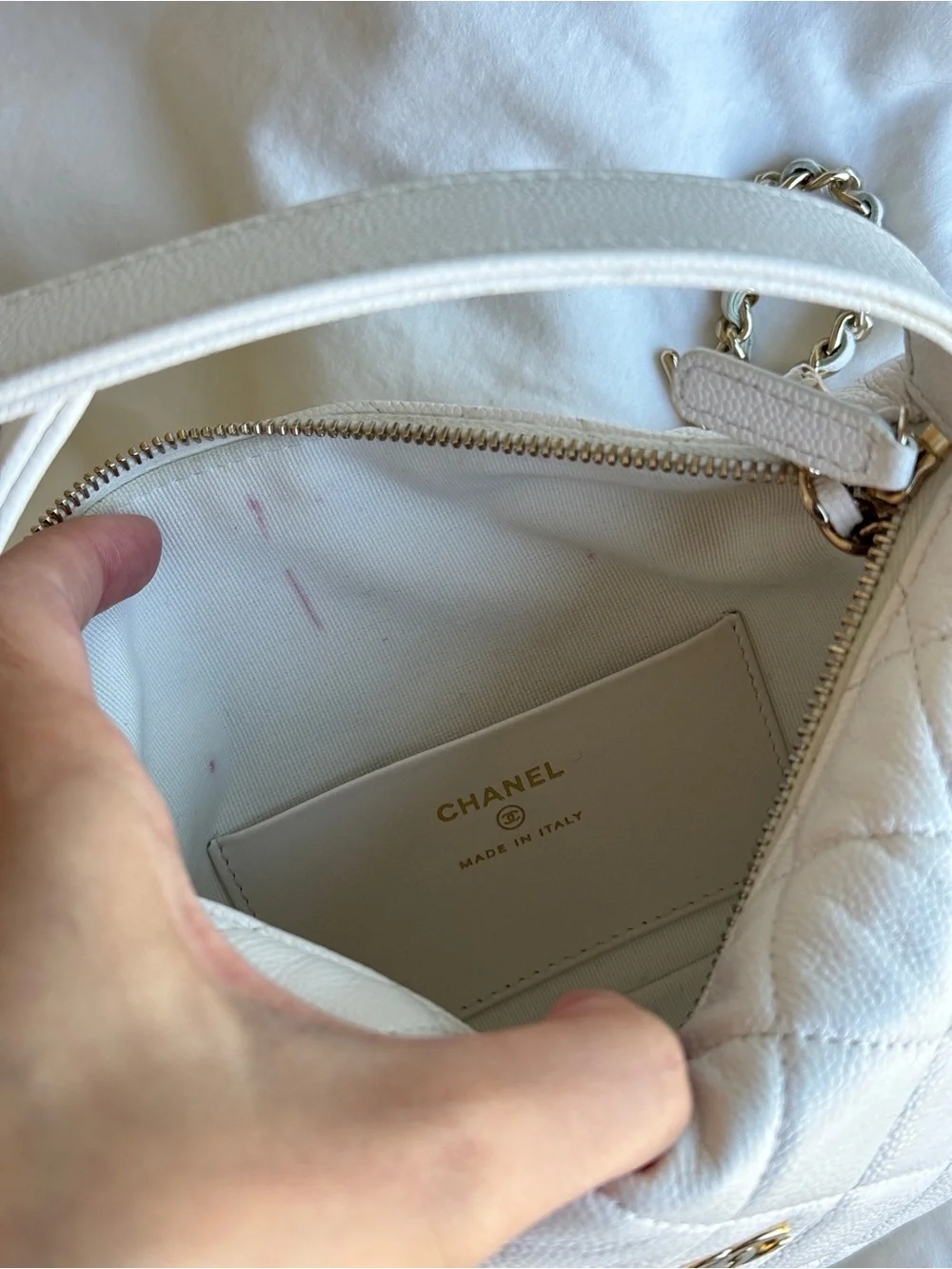 CHANEL authentic white